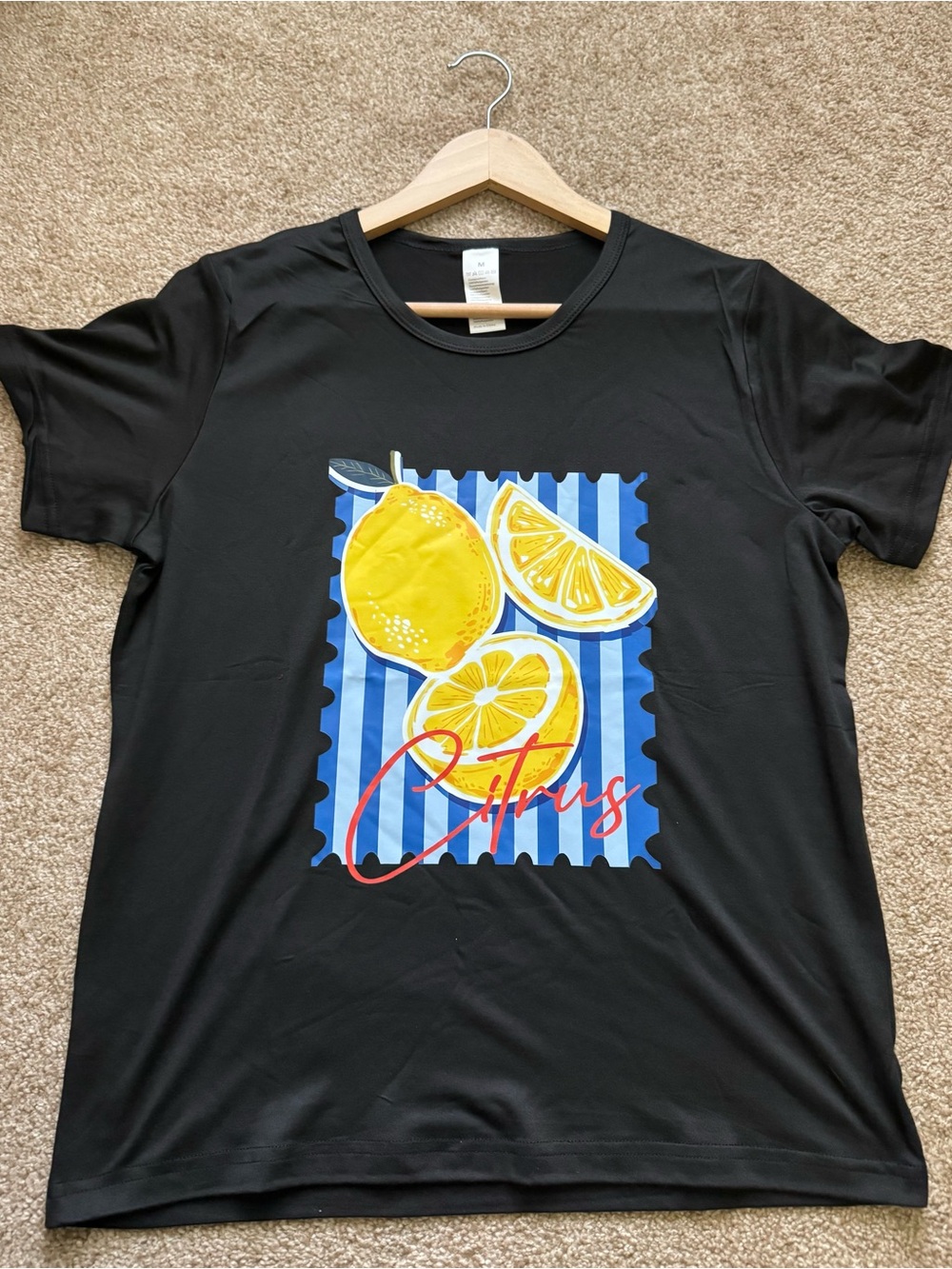 Black Citrus Graphic Women's T-Shirt